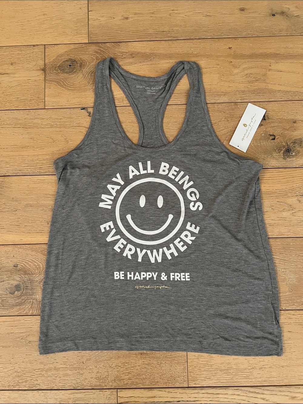NWT Spiritual Gangster Graphic Racerback Tank